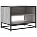 Meuble TV 61x40x46 cm bois travaillé métal gris chêne sonoma