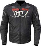 Berik Amras waterdichte motorfiets textieljas - Zwart/wit/rood - Maat 48