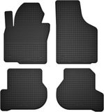 Wielganizator BasicProtect - Autovloermatten - 4 stuks - Antislip - Zwart - Rubber - Geschikt voor Seat Altea XL