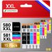 Canon 15 jeux de cartouches d'encre différents, grand format, multipack pour Canon PIXMA 580 581