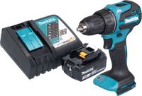 Makita DDF 490 RF1 accuboormachine 18 V 65 Nm 1/2" borstelloos + 1x oplaadbare accu 3.0 Ah + lader
