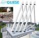 Support pour panneau solaire, 114 cm, 45 pouces, 4 pièces, pour toits plats, adapté pour 2 panneaux solaires, installation de balcon. Réglable de 0° à 90°. Matériel de fixation pour panneaux solaires. 0% TVA