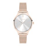 Tamaris dameshorloge - Elegant dames horloge met hochwertig schmalem Meshband - Roségoud