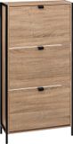 5Five® Schoenenkast Aliaj 3 Klaplades 24x63x122 cm - bruin