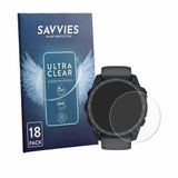 Savvies Screenprotector voor Garmin Tactix 8 Amoled Cerakote (51 mm) - Folie Beschermfolie transparant 18 Stuks