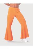 Wilbers Hippie broek bi-stretch man neon oranje - Maat 58