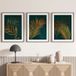 Lot de 3 affiches / posters triptyque - Feuilles - 3 affiches - 30x40 cm (cadres non fournis) - Bordure blanche