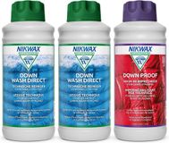 Merkloos / Sans marque Nikwax Voordeelpakket 2 x Down Wash 1L & 1x Down Proof 1L
