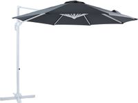 AXI Marisol Zweefparasol Ø 300cm Wit/grijs