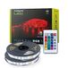 Integral 10 m RGB binnenledstrips met EU-stekkeradapter en IR-controller, plug & play, kleurvariatie, dimbaar, kleur en helderheid instelbaar, led-plaklicht