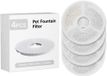 BeiJingLiangPinJiaZuoKeJiWenHuaFaZhanYouXianGongSi Fontaine à eau pour chat - Avec charbon actif et résine et filtration triple - Pour fontaine à boire - 4 pièces