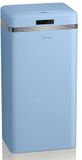 Swan Retro Automatische keukenprullenbak bewegingssensor 45 liter metaal slimme recycling afvalbak grote capaciteit vintage design pastelblauw