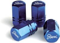 Simoni Racing Set ventielkapjes Exagonal - Blauw