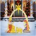 COSTWAY Weihnachtsfigur (1 St), Weihnachtsdekoration, LED Weihnachtsdeko, 180cm