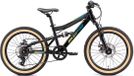 Bikestar VTT enfant Fully Acier 7 vitesses 20 pouces noir/pétrole