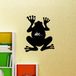 Ambiance Sticker Schoolbordsticker - uitwisbare zelfklevende muurstickers - KIKKER SILHOUET - 50x40cm