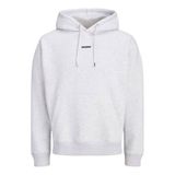 JACK & JONES CORE oversized hoodie met backprint - lichtgrijs