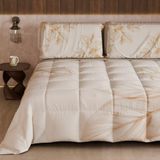 PETTI Artigiani Italiani Bedrukt winterdekbed 270 × 260 cm | Bloemen 25 150