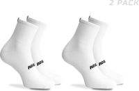 Rogelli Essential Dames en Heren 2 pack Fietssokken - Wit