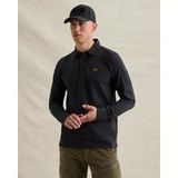 PME Legend American Classic polo shirt with long sleeves and flight pocket dark blue