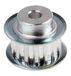 RS PRO Aluminium tandriemschijf voor 10 mm riemen, 15 tanden/verdeling 5 mm, boring 6 mm