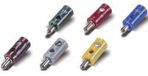 Stekker 2.6 mm 100 pièces avec trou transversal gris