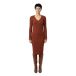 Replay Dk0096.000.723sg Robe courte à manches longues Rouge L Femme