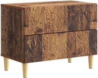 vidaXL Nachtkastje Oud hout 62 x 34,5 x 48 cm Bewerkt hout