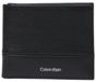 Calvin Klein Boutons de manchette en cuir pour homme Noir Rectangle 43mm