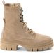 Tamaris - Dames - Laarzen - Beige - Leer - Ritssluiting/Veters - Blokhak