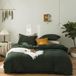 TRANKIELO® - Ensemble de literie 200 x 200 cm - Microfibre, Repassage facile, Infroissable - Incluant 2 taies d'oreiller 80 x 80 cm