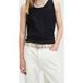 AllSaints Trey Gürtel mit Metallspitze Creme/dull Nickel W38