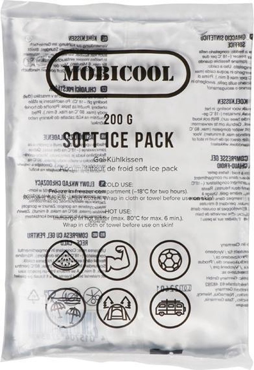 Mobicool Koelzak Soft Ice 200 Gram 18 X 12 Cm Transparant
