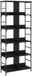 vidaXL Bibliothèque - 4 étagères - 78,5 x 33 x 188,5 cm - métal - PB - Noir - chêne