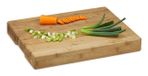 Relaxdays planche à découper bambou épais, bois très résistant, hacher et couper, planche de cuisine - 4052025202392