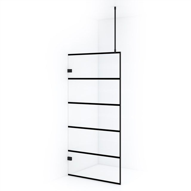 Maxaro Inloopdouche Diamond 100cm Zwart