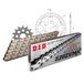 Kettingset DID Kettingset staal 520ZVM-X / 114 klinknagel slot voor Kawasaki KLE Versys 650 cc Bj. 2007-2016