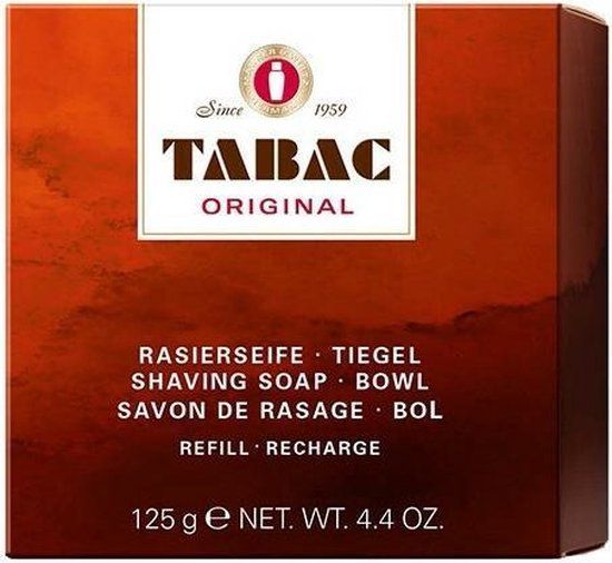 Tabac Scheerzeep - 125 g - Navulling - Mannen - Normale huid - Europa