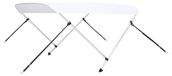 Bimini zonnedak pour bateau - 2-stangen bootverdek - 180x150x110 cm - Hoge uitvoering - UV- et waterbestendig - Olijfvert