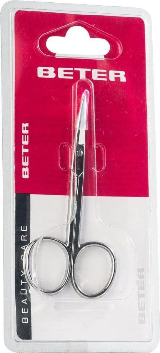 Beter Professionele gebogen chromen manicure schaar voor cuticula - 8470002428911
