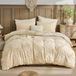 Jacquard linge de lit, beige, 01, 220x240 cm