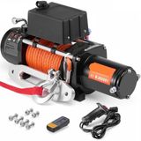 Corenia Corvance B.V. Elektrische Lier - Takel - Kabeltakel Lier - Kettingtakel - 13500LBS - 12V - Draadloze en Bedrade Afstandsbediening - IP55 Waterdicht - Aluminium Fairlead - Zwart