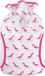 Hugo Frosch Warmwaterkruik wit met roze hoge hakken print 2 liter duurzaam materiaal