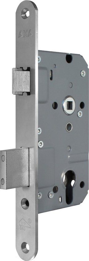 AXA Deurslot Veiligheidsslot - Buitendeur - RVS Geborsteld - DIN Links/Rechtsdraaiend