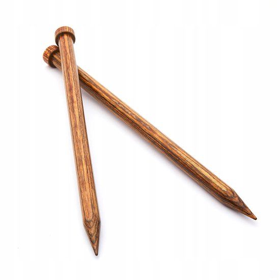 KnitPro Rechts Breinaalden 30cm - 3.25mm Hout