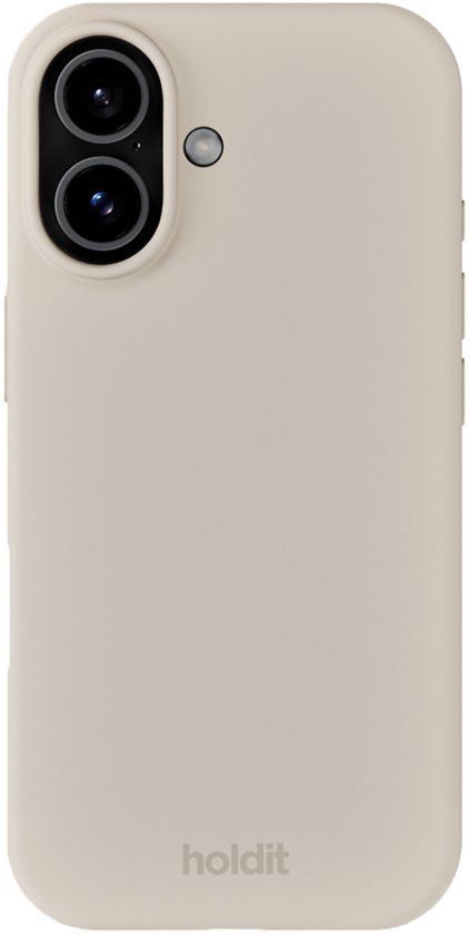 Holdit Silicone Case geschikt voor Apple iPhone 17 - Light Beige