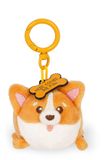 Legami - Superzachte Corgi sleutelhanger, pluche sleutelhanger met gegraveerde boodschap en zinken karabijnhaak, 7 x 11 cm