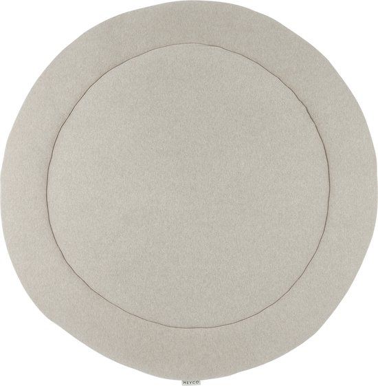 Meyco Baby Knit Basic Boxkleed Rond - Sand Melange - ⌀95cm
