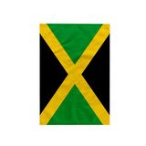 3dRose Jamaicaanse Caribische vlag, Jamaicaans groen Caribisch gebied, zwart met goudgeel zoutkruis, polyester/katoenen handdoek, veelkleurig, 38 x 56 cm