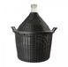 HAJUS AG Ballon en verre 20L avec panier et bouchon ouverture normale